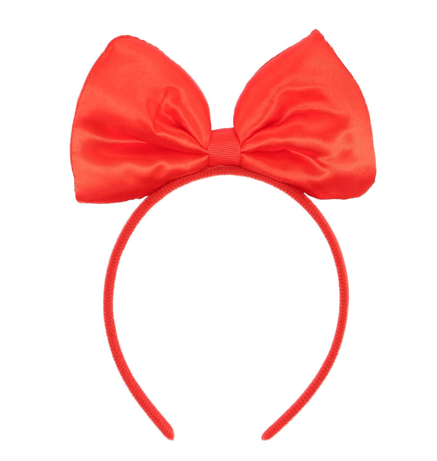 imagekarlery Adult Women Short Bob Wave Black Cosplay Wig with Red Bow Princess Halloween Costume Anime Party WigAdult