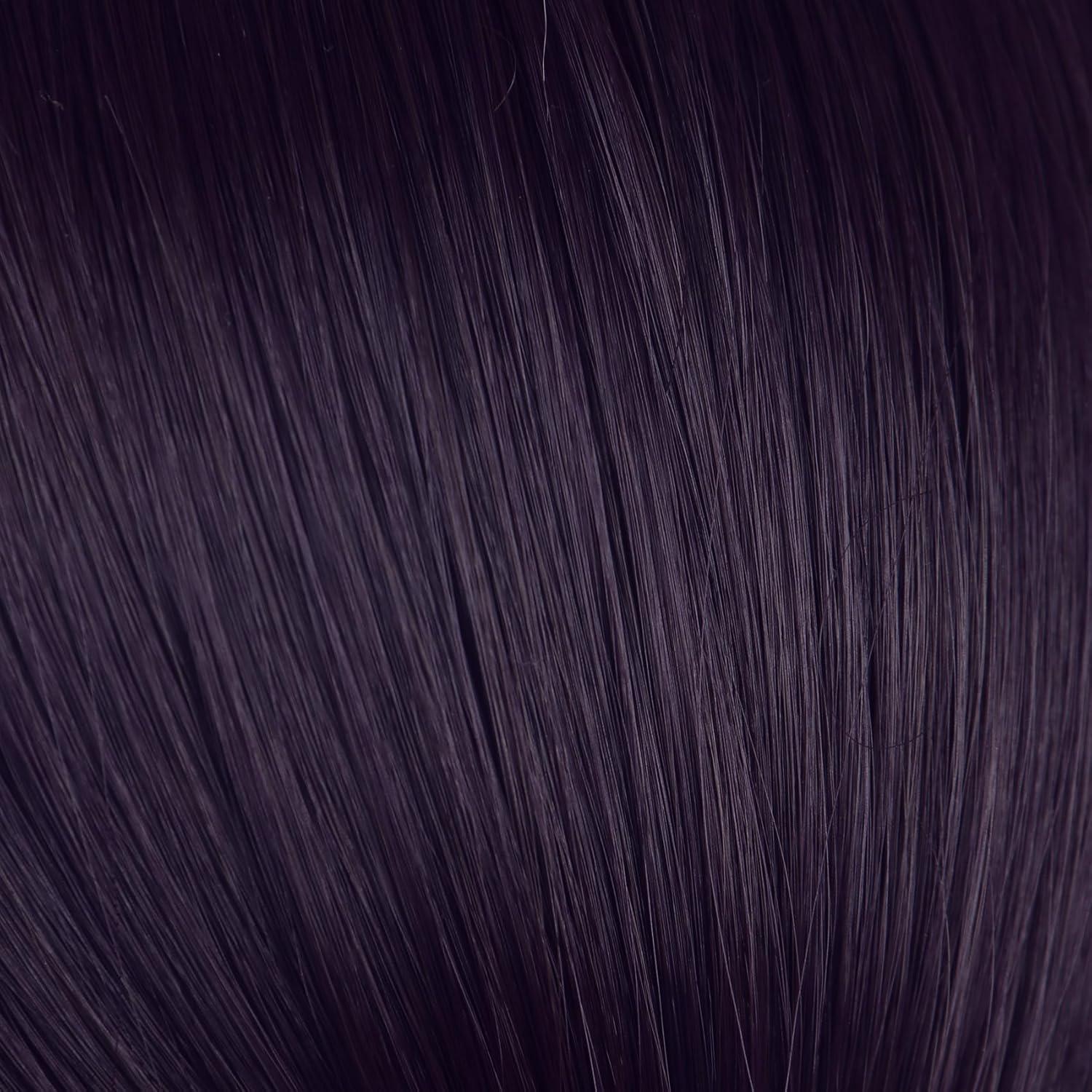 imagekarlery Girls Short Black Deep Purple Wig with 2 Buns Cartoon Anime Movie Cosplay Wig Heat Resistant Synthetic Fiber Brethable Adjustable Size for Halloween Costume PartyBlack Purple