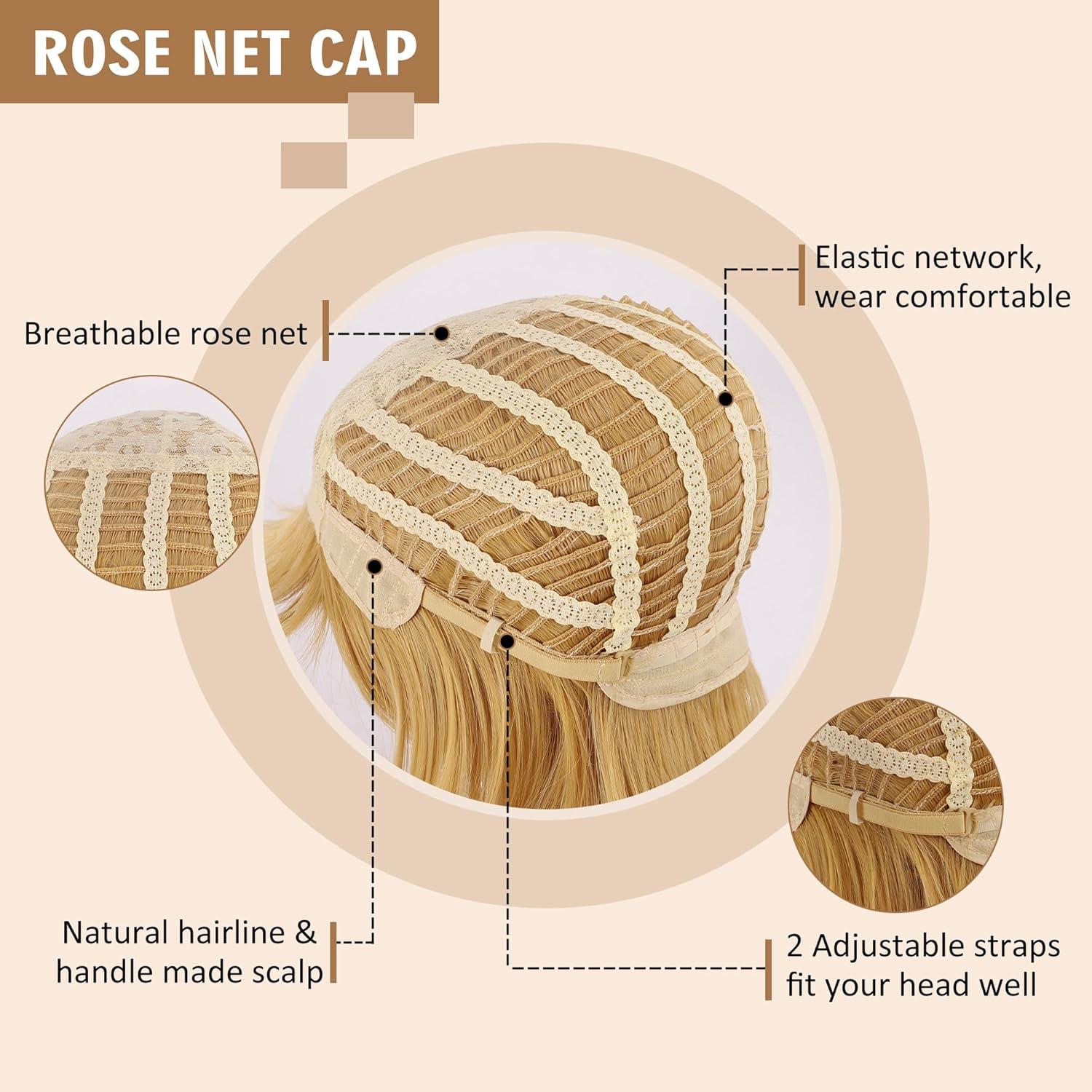 imagekarlery Kids Girls Long Golden Princess Costume Wig with Crown Halloween Cosplay Party WigAdult