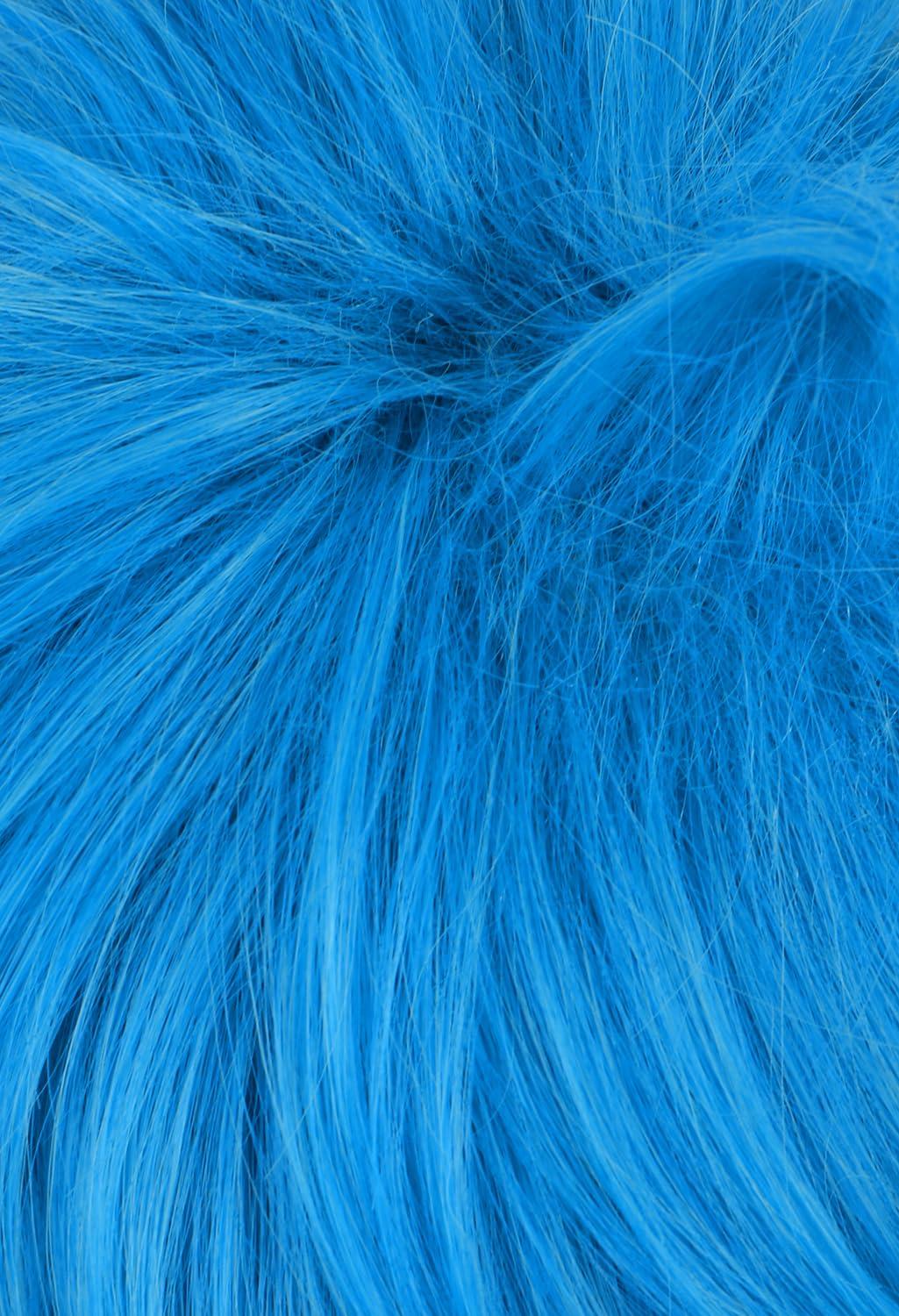 imagekarlery Women Adult Short Blue Bob Wig Pixie cut Wig Halloween Cosplay Party Costume Wig