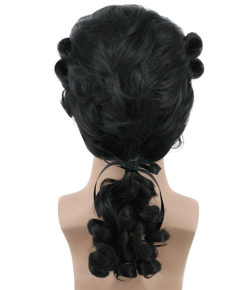 imagekarlery Women and Men Long Wave Black Wig Halloween Costume Wig Anime Cosplay WigBlack