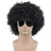 imagekarlery Adult Men Women Afro 70s 80s Short Curly Black Rocker Party Wig California Halloween Costume Cosplay Wig