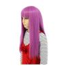 imagekarlery Kids Girls Long Straight Purple Wig Halloween Cosplay Anime Costume Party Wig