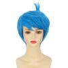imagekarlery Women Adult Short Blue Bob Wig Pixie cut Wig Halloween Cosplay Party Costume Wig