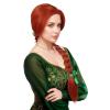 imagekarlery Women Girl Long Red Ginger Braided Wig Princess Cosplay Wig Heat Resistant Synthetic Fiber Brethable Adjustable Size for Halloween Costume Party