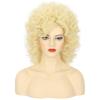 imagekarlery Women Long Big Blonde Wave Curly Wig Retro Singer Cosplay Wig for Halloween Party Fashion Costume