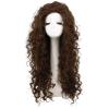 imagekarlery Womens Fluffy Curly Dark Brown wig Halloween Cosplay Wig Anime Costume Party Wig