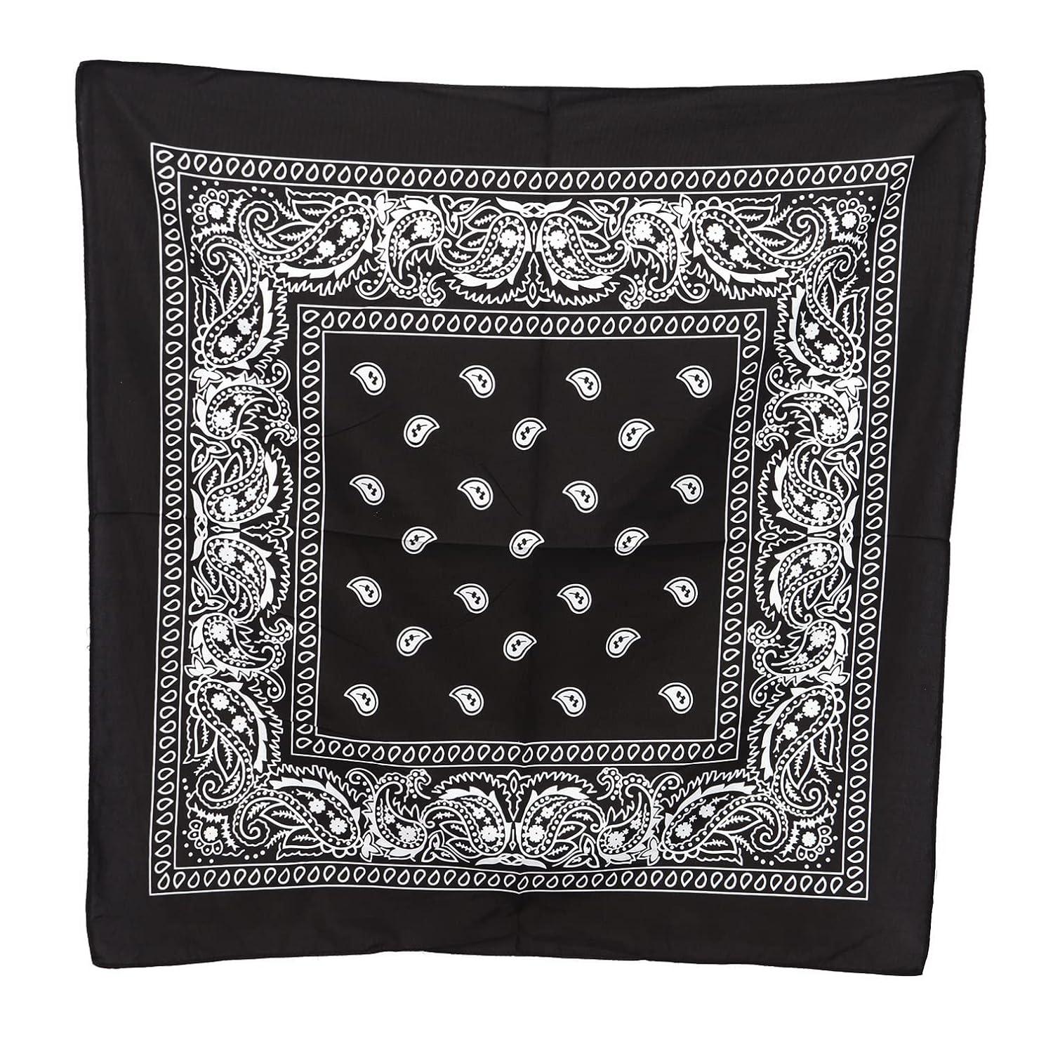 imagekarlery Men Long Brown Wave Wig with Bandana 80s Heavy Metal Punk Rocker Costume Wig for Halloween Cosplay PartyDark Brown