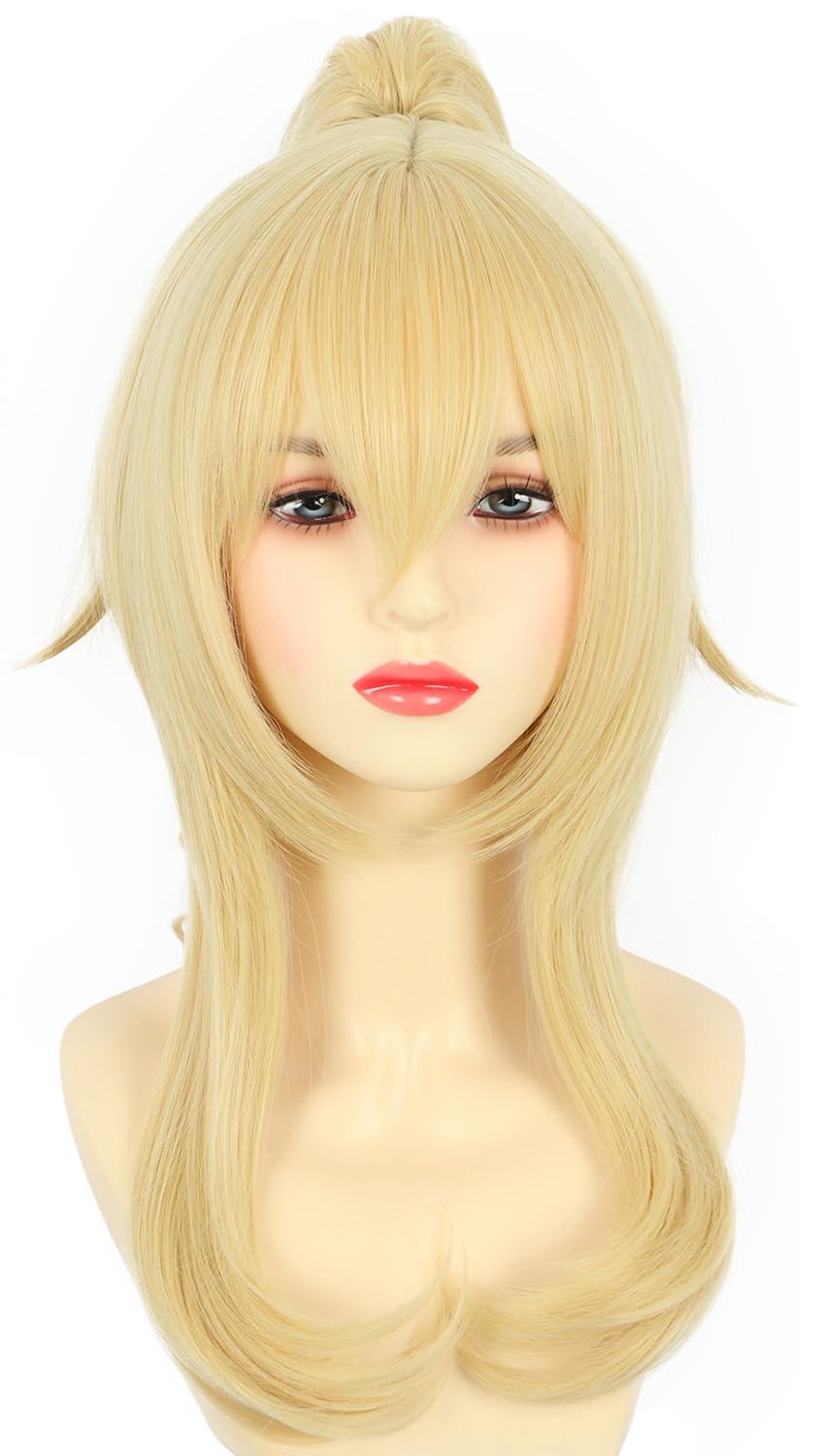 imagekarlery Curly Clip In Thick Claw Drawstring Ponytail Extension Multicolored Hair Pony Tail Hair Extension PinkBlonde Ponytail Wig