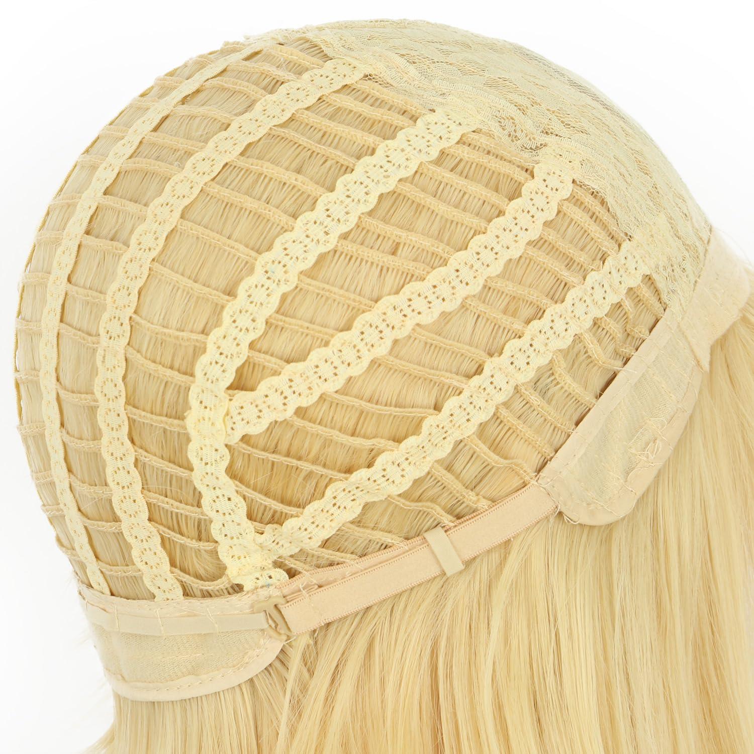 imagekarlery Curly Clip In Thick Claw Drawstring Ponytail Extension Multicolored Hair Pony Tail Hair Extension PinkBlonde Ponytail Wig