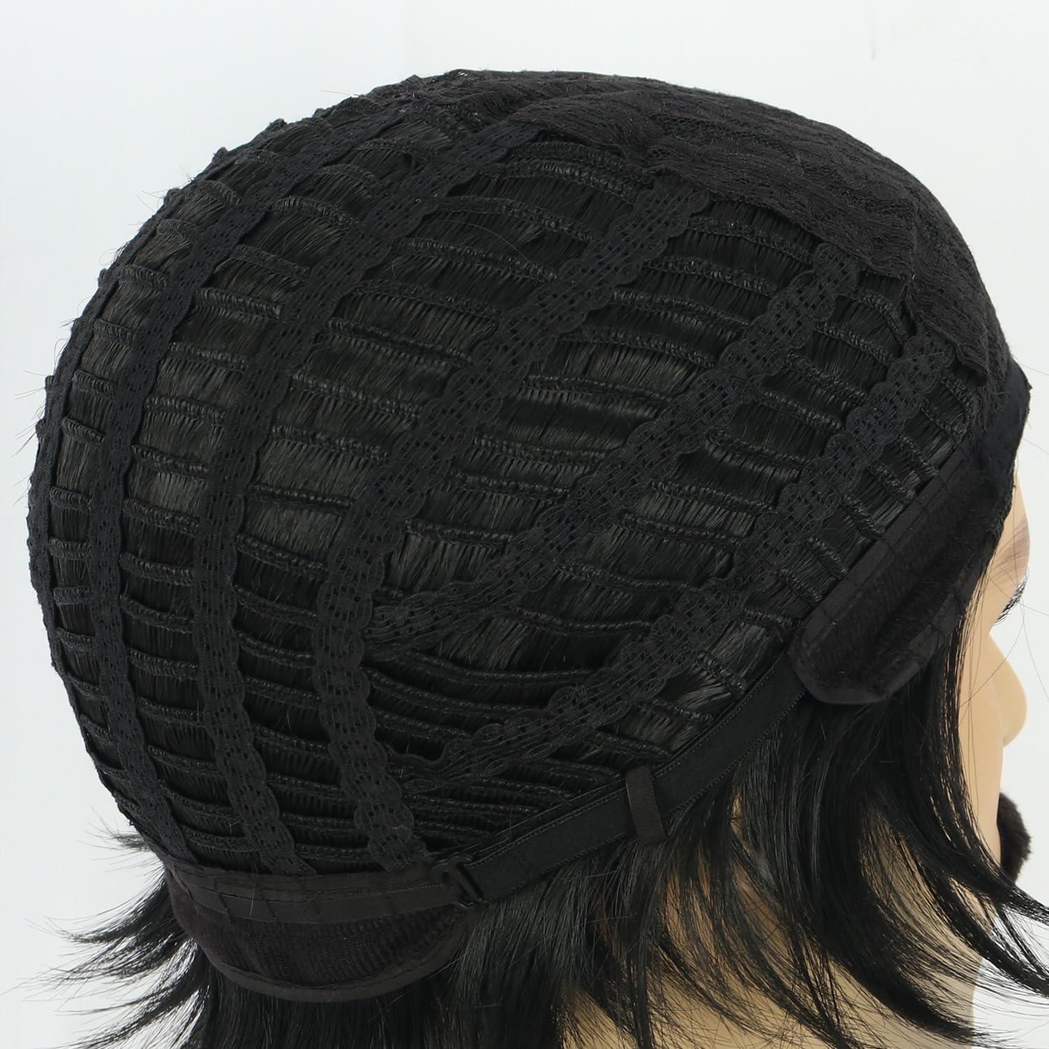 imagekarlery Men Short Black Mustache Wig 70s 80s Theme Party Halloween Cosplay Costume WigBlack