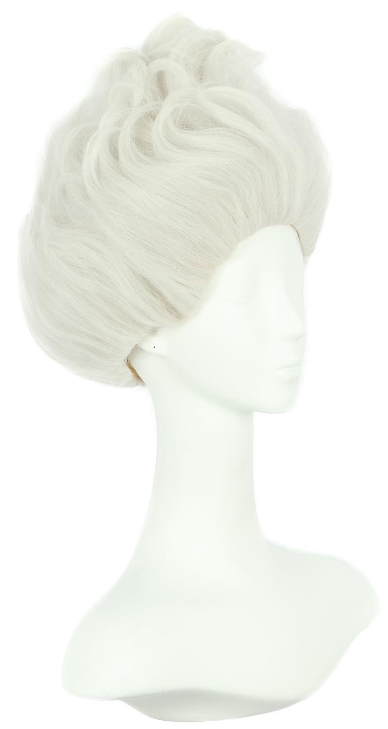 image:imagekarlery Women Adult Short White Undersea Witch Wig Enchanted Anime Wig for Halloween Cosplay Costume Party
