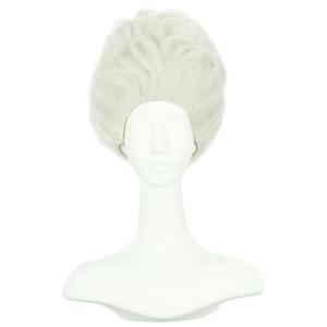 karlery Women Adult Short White Undersea Witch Wig Enchanted Anime Wig for Halloween Cosplay Costume Party